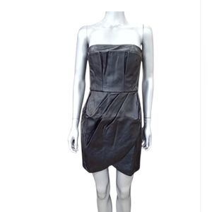 Vegan Leather Mini  Black Dress Size 0,12 & 20